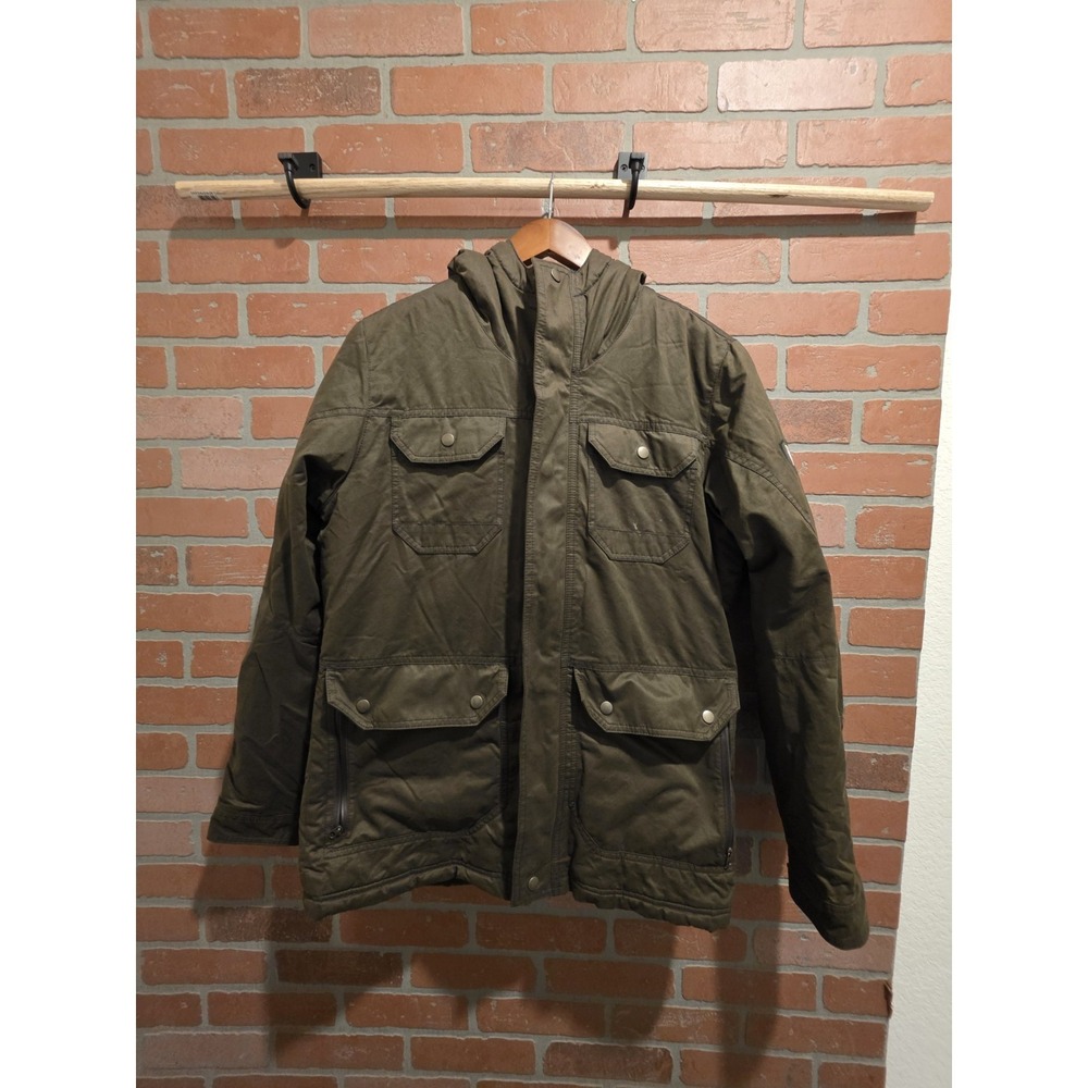 Kuhl Projekt Men's Medium Zip Hooded Jacket Dark Green Hiking Outdoors Camping
